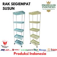 Gambar Rak Plastik Serbaguna 5 Susun Tipe Persegi Rak Dorong 847 - Cream dari propellerindonesia undefined 1 Tokopedia