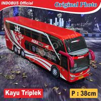 Gambar Miniatur Bus AGRA MAS Double Decker - TELOLET dari indobus collection undefined 4 Tokopedia