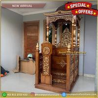 Gambar Mimbar Masjid Kayu Jati Jepara Mimbar Masjid Minimalis Mimbar Jepara dari CV.Hasan Putra Furniture undefined 2 Tokopedia