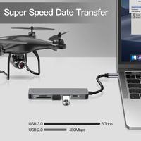 Gambar USB Type-C HUB 6 in 1 USB 3.0, HDMI 4K, Cardreader, USB-C PD dari Universal disc undefined 5 Tokopedia