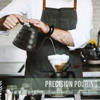 Gambar One Two Cups Teko Leher Angsa Dengan Thermometer Gooseneck Kettle - Hitam, 955 ml dari RUMAH PERKAKAS 47 undefined 4 Tokopedia