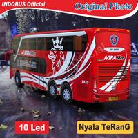 Gambar Miniatur Bus Bis Agra Mas Scania Double Deck Lampu dari indobus collection undefined 2 Tokopedia