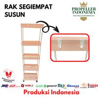 Gambar Rak Plastik Serbaguna 5 Susun Tipe Persegi Rak Dorong 847 - Cream dari propellerindonesia undefined 4 Tokopedia