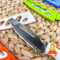 Gambar Pisau Sarung Lubang Piso Dapur Slicer Knife Tajam Tebal Warna Neon B13 - Biru dari HESTIA HOME OFFICIAL undefined 4 Tokopedia