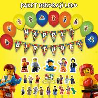 Gambar PAKET DEKORASI LEGO HAPPY BIRTHDAY ULTAH ULANG TAHUN BANNER DEKOR HIAS - BACKDROP TYPE B dari Scarllet Party undefined 1 Tokopedia