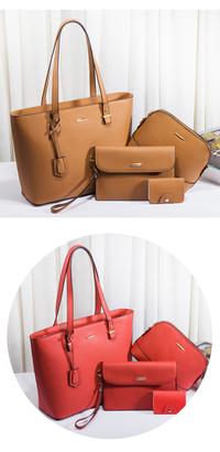 Gambar 4 in 1 Kulit Sintetik Hand + Shoulder Bag + Clutch + Card Holder | Tas Wanita / Perempuan Synthetic Leather Tangan + Pundak / Selempang + Dompet Kartu | Kantor Laptop Kuliah Sekolah - Cokelat dari shopverse undefined 4 Tokopedia