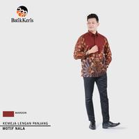Gambar Batik Keris Kemeja Lengan Panjang Nala - 005S7GLFS9L - Navy, 14.5 dari BATIK KERIS OFFICIAL undefined 1 Tokopedia