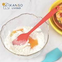 Gambar Kanso Living Kitchen Utensil Scraper Spatula Sutil Silikon Food Grade - Merah dari Starco undefined 4 Tokopedia