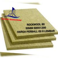 Gambar Rockwool density 80 50mm 600mm x 1200mm / peredam suara / rokwol dari Solusi-bangunan undefined 2 Tokopedia