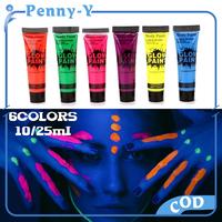 Gambar 25ml Body Face Painting Glow In The Dark Cat Wajah Painting Face Paint - 10ml-6pcs dari Penny-Y undefined 1 Tokopedia
