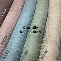 Gambar Kain Brokat Tile Salur Chantily Motif Relic Sultan Kain Kebaya Brokat - Maroon dari Biru Tua Textile undefined 1 Tokopedia