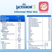 Gambar Lactogrow 3 4 Vanila Madu Susu Pertumbuhan Anak 1-3 Tahun 3-5 Tahun - LACGR4 VANILA dari Berkah_Food18 undefined 3 Tokopedia