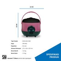 Gambar MIYAKO MCM-606A Magic Com 0.6 Liter - Hitam Pink dari Toko Lembayung Online undefined 5 Tokopedia