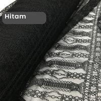 Gambar Kain Brokat Tile Salur Chantily Motif Relic Sultan Kain Kebaya Brokat - Maroon dari Biru Tua Textile undefined 5 Tokopedia