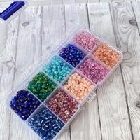 Gambar payet jahit manik mute pasir diameter 6/0 4mm aneka warna warni perbox Kotak Kerajinan dari D LUCKY SHOP_NEW undefined 5 Tokopedia