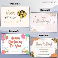 Gambar BIRTHDAY CARD KARTU ULANG TAHUN - 1-4 dari CRAFTIVY.ID undefined 2 Tokopedia