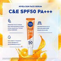 Gambar Nivea Sun Face Protection Serum Sunscreen SPF 50+ PA+++ 30ml Sunblock - Instan Aura 7ml dari La Chreme undefined 2 Tokopedia