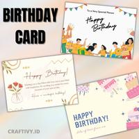 Gambar BIRTHDAY CARD KARTU ULANG TAHUN - 1-4 dari CRAFTIVY.ID undefined 1 Tokopedia