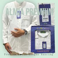 Gambar Baju koko alMia Super Premium lengan panjang (al mia Premium) PROMO - biru manset, L dari grosir fashion pria_NEW undefined 5 Tokopedia