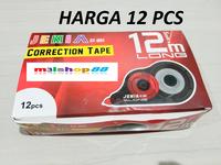 Gambar Correction tape / tipex roll / tipex kertas 12 mtr JENIA-12 pcs dari m3lshop88-new undefined 1 Tokopedia
