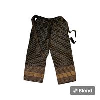 Gambar celana kulot panjang pria wanita motif songket emas - tiff, L dari HD-Batik.jogja undefined 4 Tokopedia