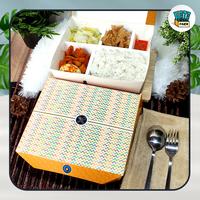 Gambar Lunch Box Sekat 5 / Tab Plus 5C 19 x 17 cm / Paper Lunch Box SBY dari HataPack Surabaya undefined 3 Tokopedia