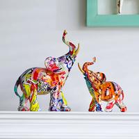Gambar Pajangan Meja Dekorasi Patung Gajah Ornament Lukisan Grafiti Modern Dekorasi Fengshui Kreatif Meja Kantor Studio Kamar Tidur Ruang Tamu Hadiah - Purple Graffiti, S dari DIMORAON undefined 4 Tokopedia