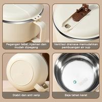 Gambar HELIDFANDA Instant Noodle Bowl Mangkok Mi Instan Tutup denganPegangan - 1300ml L -BROWN dari HELIDFANDA INDONESIA undefined 3 Tokopedia