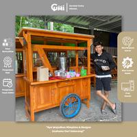Gambar Gerobak Soto Lamongan Komplit - Gerobak Soto Ayam Free Ongkir - Kayu Mahoni dari gerobakusahamilenial undefined 4 Tokopedia