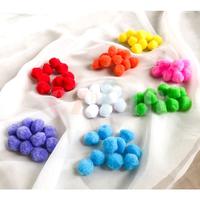 Gambar Mainan Pompom per-warna 2,5cm 25mm Pom pom Satuan - Putih dari Bubu Land undefined 2 Tokopedia