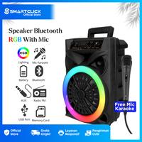 Gambar SPEAKER BLUETOOTH SUPER BASS 8 INCH FREE MIC KARAOKE FM 834 dari SmartClick.id undefined 1 Tokopedia