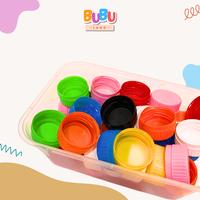 Gambar Paket Tutup Botol Plastik Mix Warna & Bisa Pilih Warna / Mainan anak - Hijau dari Bubu Land undefined 1 Tokopedia