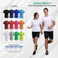 Gambar KAOS T-SHIRT RUNNING BAJU OLAHRAGA PRIA WANITA - "M/L" POLOS, Hitam dari FP OLSHOP SPORT undefined 5 Tokopedia