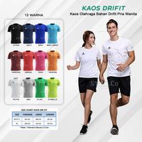 Gambar KAOS T-SHIRT RUNNING BAJU OLAHRAGA PRIA WANITA - "M/L" POLOS, Hitam dari FP OLSHOP SPORT undefined 3 Tokopedia