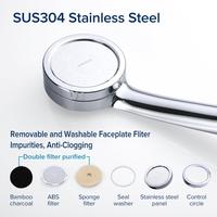 Gambar JOMOO Healthy Charcoal Filtered Shower Head High Pressure Water Saving dari Toson Indonesia undefined 2 Tokopedia