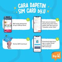 Gambar Kartu Perdana by.U Kuota 10 GB | 10 Hari + Instagram 3 GB | 30 Hari dari by.U undefined 3 Tokopedia