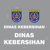 Gambar STIKER DTF SABLON SETRIKA LOGO DEPOK dan DINAS KEBERSIHAN - Logo Depok dari Dino One Shop undefined 1 Tokopedia