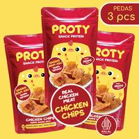 Gambar PROTY Pedas (Bundle 3) Snack Cemilan Protein Dada Ayam Chicken Chips dari PROTY SHOP undefined 1 Tokopedia