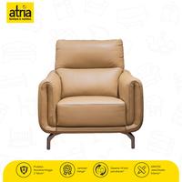 Gambar Brian Sofa 1 Seater Atria Half Leather Light Tan dari Atria Furniture Official undefined 2 Tokopedia