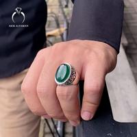 Gambar Cincin Batu akik Yaman Ahdhor dengan Ring Perak Original Yemen AKM07G - Size 6 dari AKIK ALYAMAN undefined 2 Tokopedia