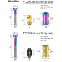 Gambar RISK Baut Titanium Alloy M5 Seatpost Clamp Sepeda model Thomson - M5x30 Gold dari Kaligung Cycling Store undefined 3 Tokopedia