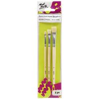 Gambar MONT MARTE BRUSH SET 3 PCS FLAT OIL 4.8.12 dari Bali Art Supplies x Tokopedia undefined 5 Tokopedia