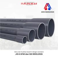 Gambar pipa pvc pipamas aw abu 1/2, 3/4, 1, 2, 3, 4 inch - 4" dari Adhi Bangunan undefined 1 Tokopedia