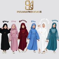 Gambar YURA KIDS baju gamis syari anak perempuan FREE HIJAB cringkle MIX - LAVENDER, S dari Aisyah Shoop99 undefined 1 Tokopedia
