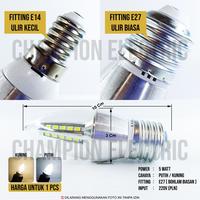 Gambar Lampu LED Candle Light Lilin 5w 7w LED Hias Gantung E14 E27 - E27 Gold, Putih dari Champion Electric undefined 4 Tokopedia
