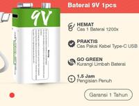 Gambar G631 BATERAI 9V VOLT KOTAK CAS BATERRY BATERE BATERY BATU CASAN CHARGE dari GROSIR.JAYA undefined 4 Tokopedia
