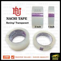 Gambar NACHI Tape Lakban Isolasi Selotip Bening Transparan 1 2 inch 24 48 mm - 1 inch bening dari Imori hardware undefined 1 Tokopedia