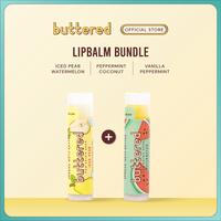 Gambar Buttered Bundle 2 in 1 2pcs Lipbalm Varian Rasa Melembabkan Serta Membantu Mencerahkan Bibir Menyembuhkan Bibir Kering da Pecah Pecah dengan multi Vitamin - PeachApr+Coco dari Buttered undefined 1 Tokopedia
