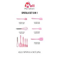 Gambar Spatula Set Alat Masak 5 In 1 Pcs | Sutil Scrap Kocokan Silicone 5in1 - Hijau dari Mall.Perabot undefined 5 Tokopedia
