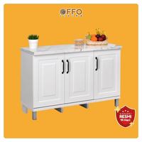 Gambar Kitchen Set Mutiara Putih 010810-WHT - 3 Pintu Atas dari Offo Living Furniture undefined 2 Tokopedia